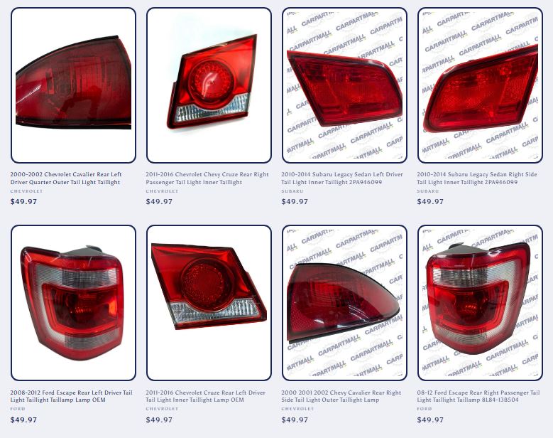 Taillight Used OEM  Buy auto parts used 