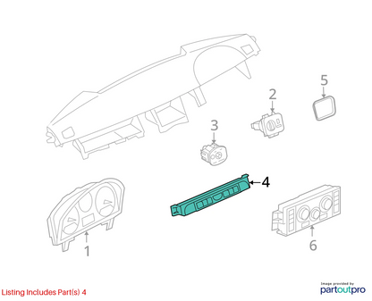 2009 RANGE ROVER SPORT FRONT DASH CENTER HAZARD DOOR PARKING LOCK DSC PDC SWITCH