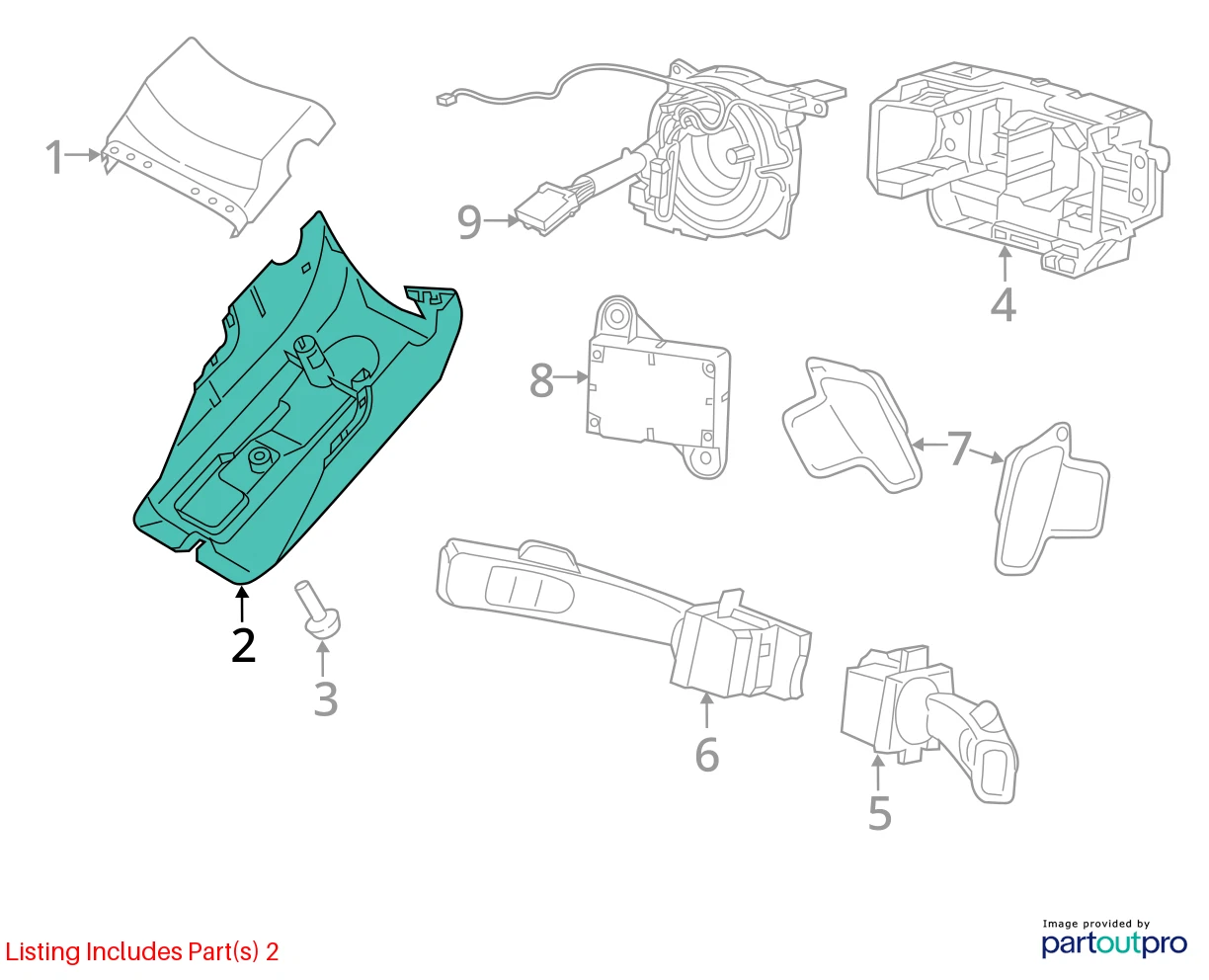 2011-2018 VOLVO S60 UPPER & LOWER STEERING COLUMN SHROUD COVER TRIM 39860279 OEM