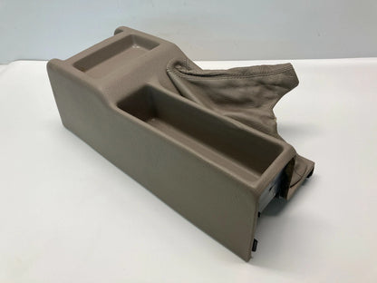 1994 1995 BMW 540I REAR CENTER CONSOLE COVER PANEL W/ BRAKE HANDLE BOOT OEM