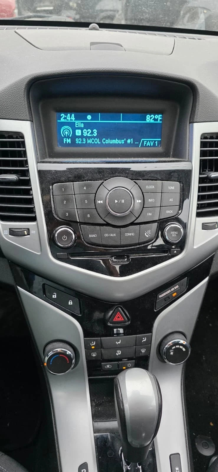 2011-2016 CHEVROLET CRUZE RADIO DASH INFORMATION SCREEN DISPLAY 12783136