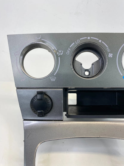 03-08 Pontiac Vibe Shifter Climate Control Trim Bezel w Storage & Power Outlet