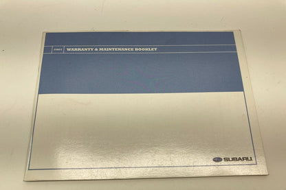 2007 Subaru Impreza Owner's Manual Warranty Maintenance Supplement W/ Case OEM