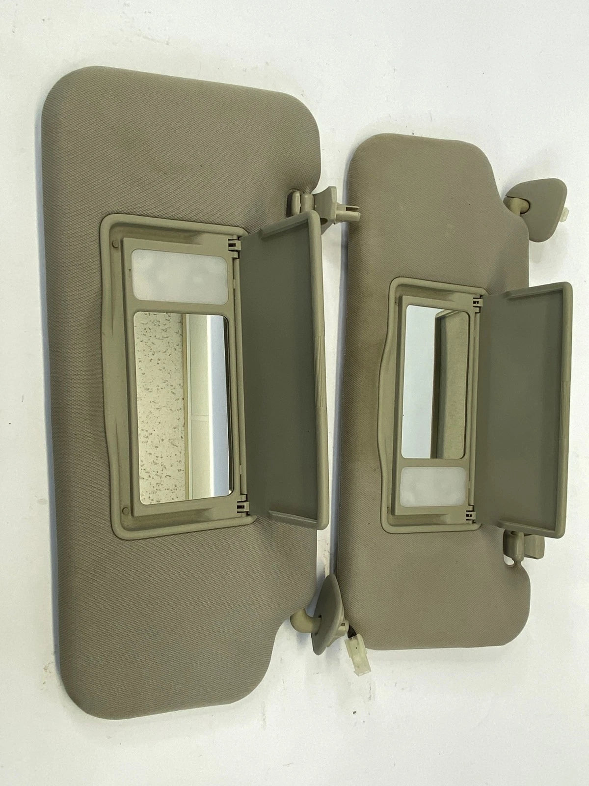 2009-2014 NISSAN MURANO SUNVISOR DRIVER PASSENGER LH RH SHIELDS PAIR OEM FACTORY