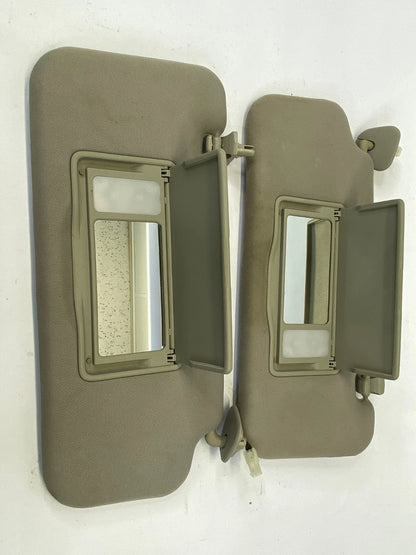 2009-2014 NISSAN MURANO SUNVISOR DRIVER PASSENGER LH RH SHIELDS PAIR OEM FACTORY