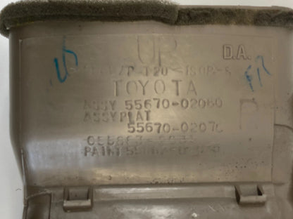 03-08 TOYOTA COROLLA RIGHT SIDE DASH A/C AC AIR VENT GRILLE OUTLET 55670-02060