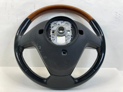 2004 04 CADILLAC CTS STEERING WHEEL ASSY W/ SWITCHES LEATHER WOOD TRIM 25766590