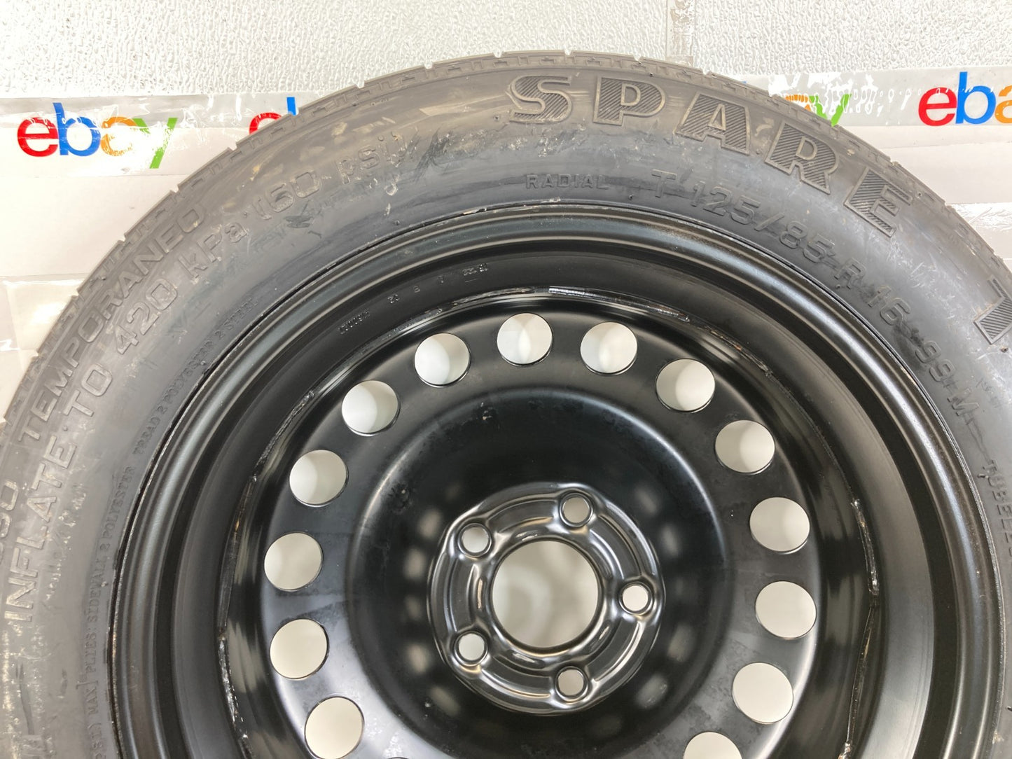 03-11 Saab 9-3 93 Compact Spare Tire Wheel Rim Donut T125/85R16 99M OEM