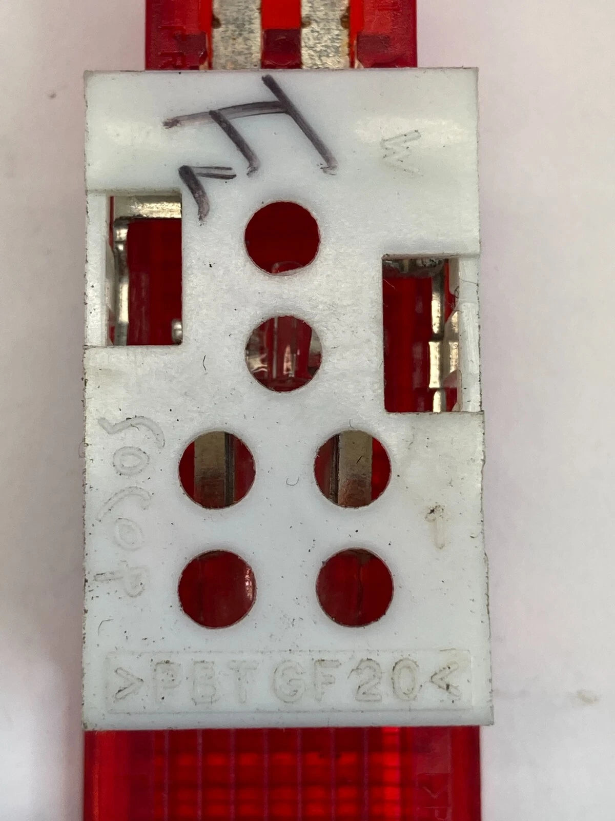 2006-2011 AUDI A6 FRONT LEFT DRIVE SIDE DOOR PANEL WARNING LIGHT LAMP RED