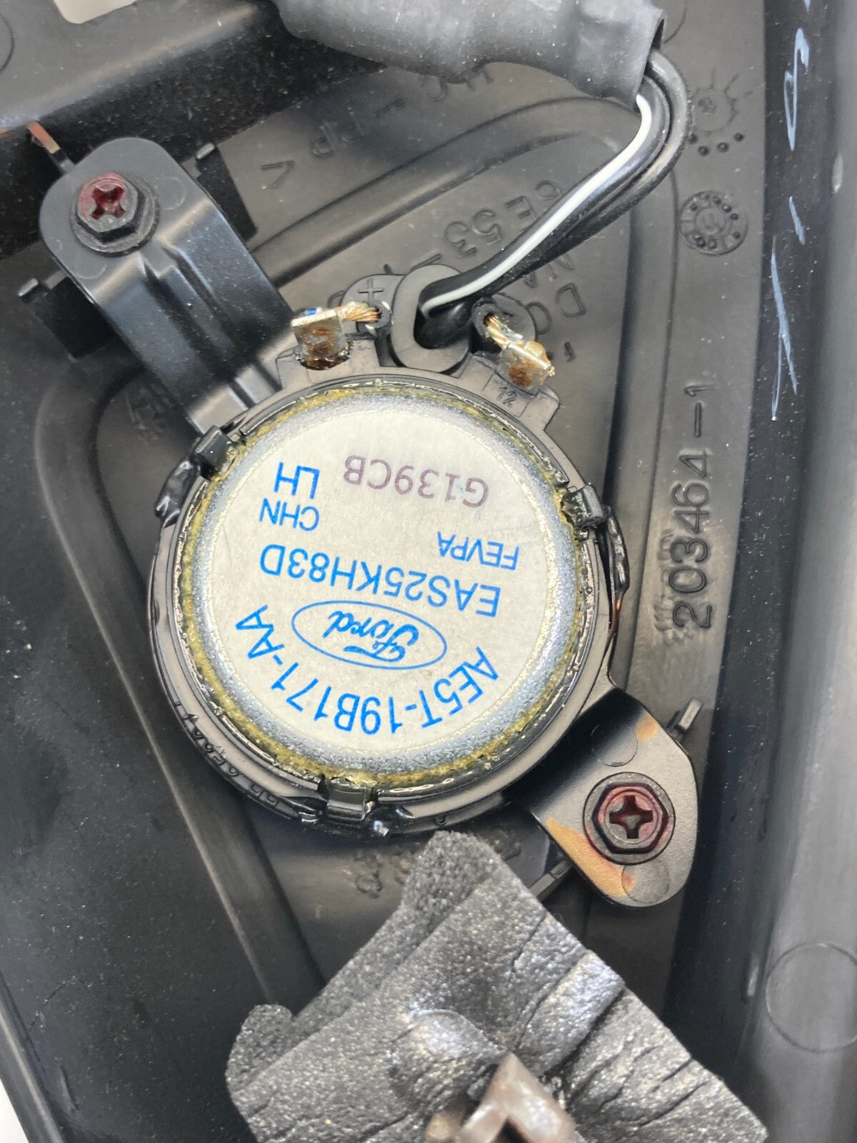 10-12 Ford Fusion Front Left Driver Speaker Tweeter w/ Cover AE5T-19B171-AA OEM