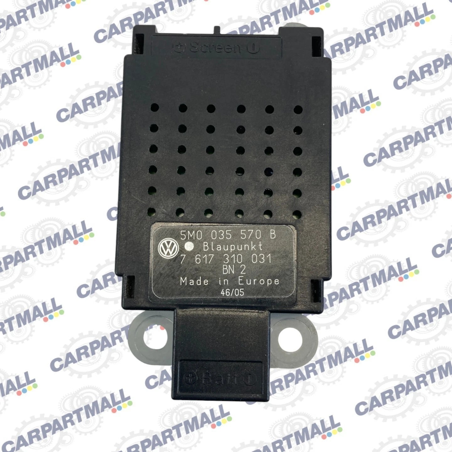 06-14 VOLKSWAGEN GTI 2.0L ANTENNA AMPLIFIER CONTROL MODULE 5M0-035-570-B OEM