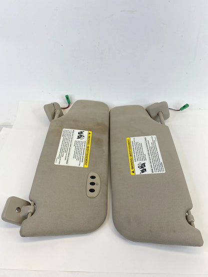 2010 2011 FORD TAURUS LEFT & RIGHT SIDE SUN VISOR SET PAIR W/ GARAGE OPENER OEM