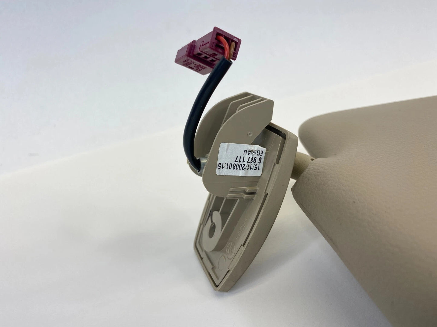 2009 2010 BMW 535I XDRIVE SUNVISOR LEFT DRIVER SIDE SUN VISOR SHADE ASSEMBLY OEM