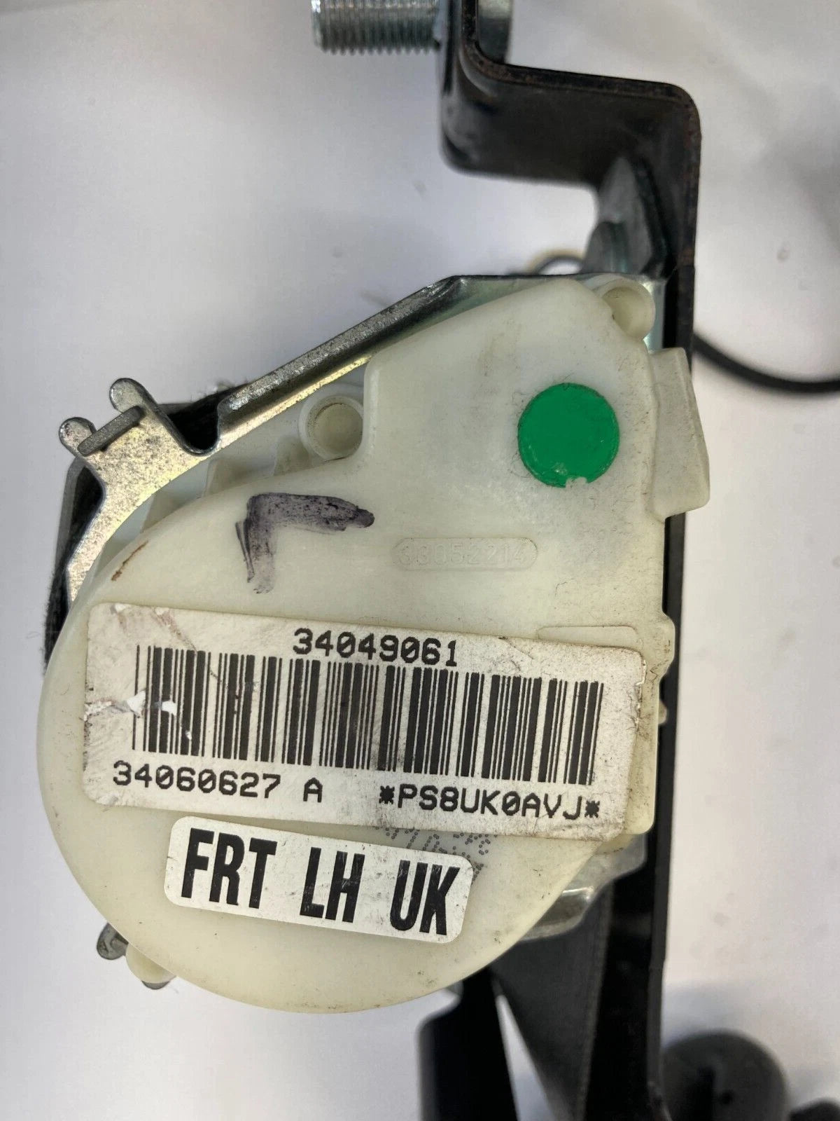 2009-2011 CHEVROLET AVEO FRONT LEFT DRIVER SIDE SEAT BELT RETRACTOR 34060627A