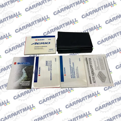 2005 05 SUZUKI AERIO OWNER'S MANUAL GUIDE & WARRANTY INFORMATION W/ CASE OEM