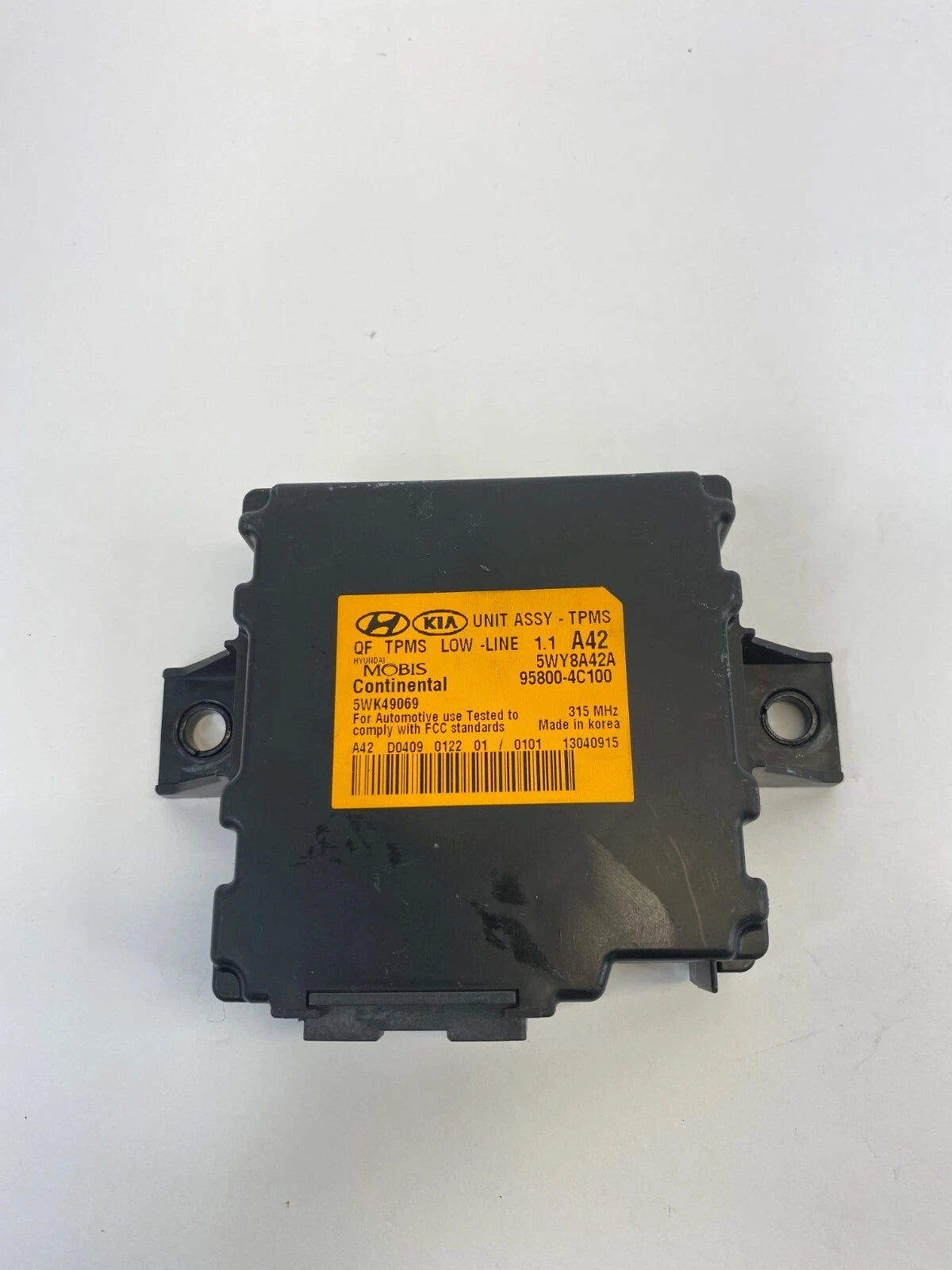 2011-2013 KIA OPTIMA TIRE PRESSURE MONITOR CONTROL MODULE UNIT 95800-4U100 OEM