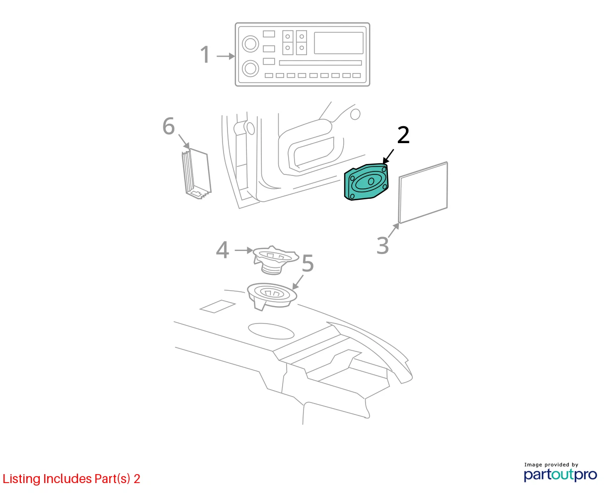 1997-2005 CHEVROLET CHEVY CAVALIER FRONT LEFT DRIVER DOOR AUDIO SPEAKER OEM