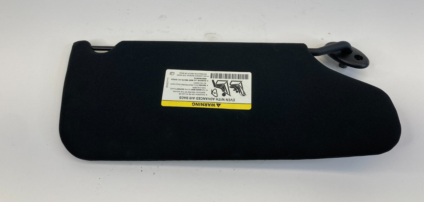 2011-2014 Dodge Avenger Left Driver Side Sunvisor Sun Visor Black Cloth OEM