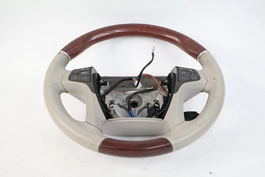 2011-2015 TOYOTA SIENNA STEERING WHEEL W CRUISE & AUDIO CONTROL LEATHER WOOD OEM