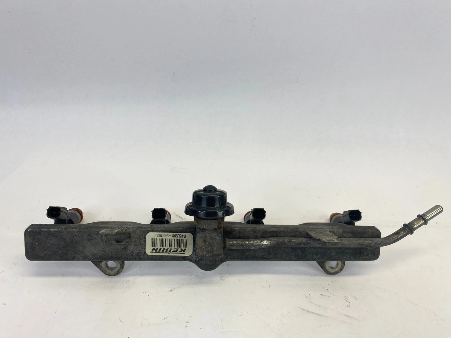 08-12 HONDA ACCORD 2.4L FWD ENGINE FUEL RAIL W/ 4 FUEL INJECTORS R45L590-545103
