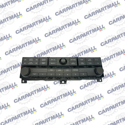 2006 NISSAN MAXIMA RADIO CD RECEIVER CONTROL PANEL FACEPLATE 28395ZK00C OEM