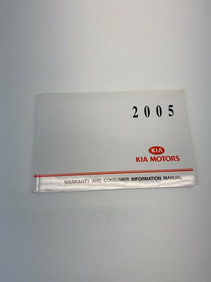 2005 Kia Amanti 3.5L V6 A/T Sedan Owner's Manual Warranty Guide Book w/ Case OEM