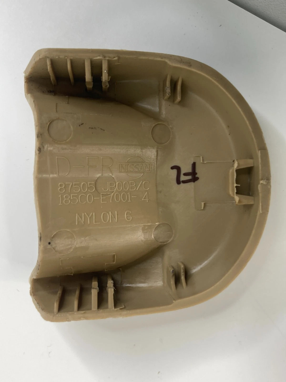 2009-2014 NISSAN MAXIMA FRONT LEFT SEAT TRACK END COVER TRIM BEZEL 87505-JB00B