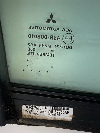2004-2012 MITSUBISHI GALANT REAR LEFT DOOR WINDOW FIXED VENT GLASS 5740A051 OEM