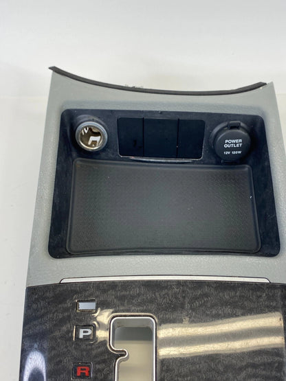 2007-2009 HYUNDAI SANTA FE A/T SHIFTER SHIFT INDICATOR BEZEL W/ POWER OUTLET OEM