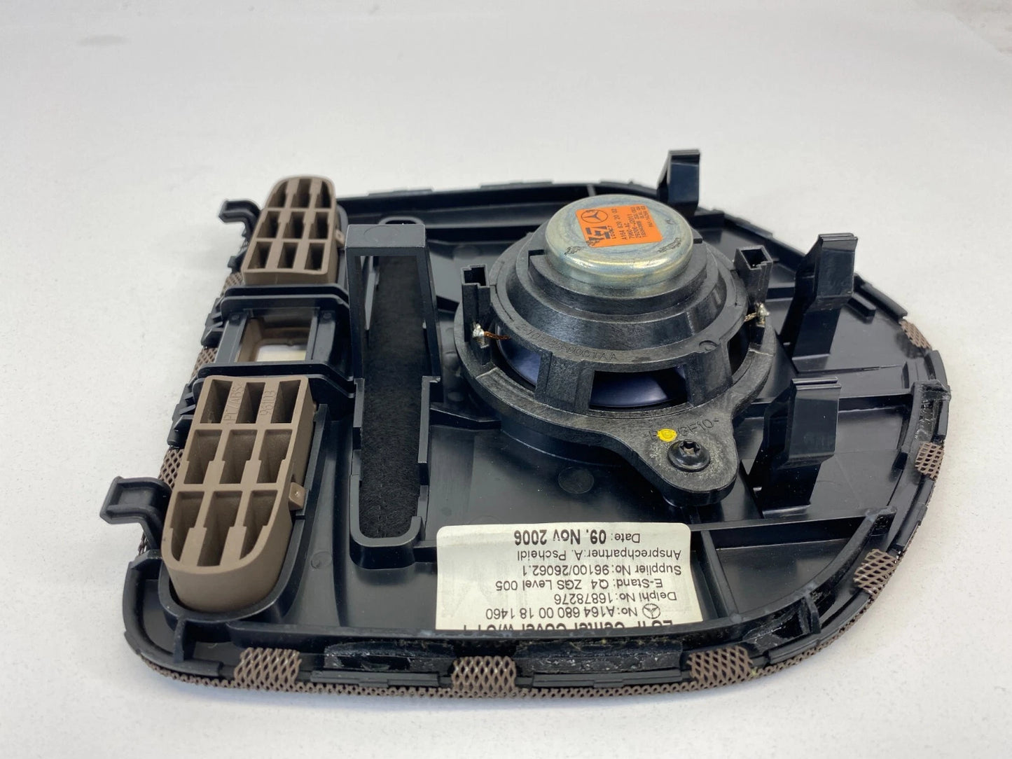 2006-2011 MERCEDES ML 350 CENTER DASH SPEAKER GRILLE COVER BEZEL A1648202002