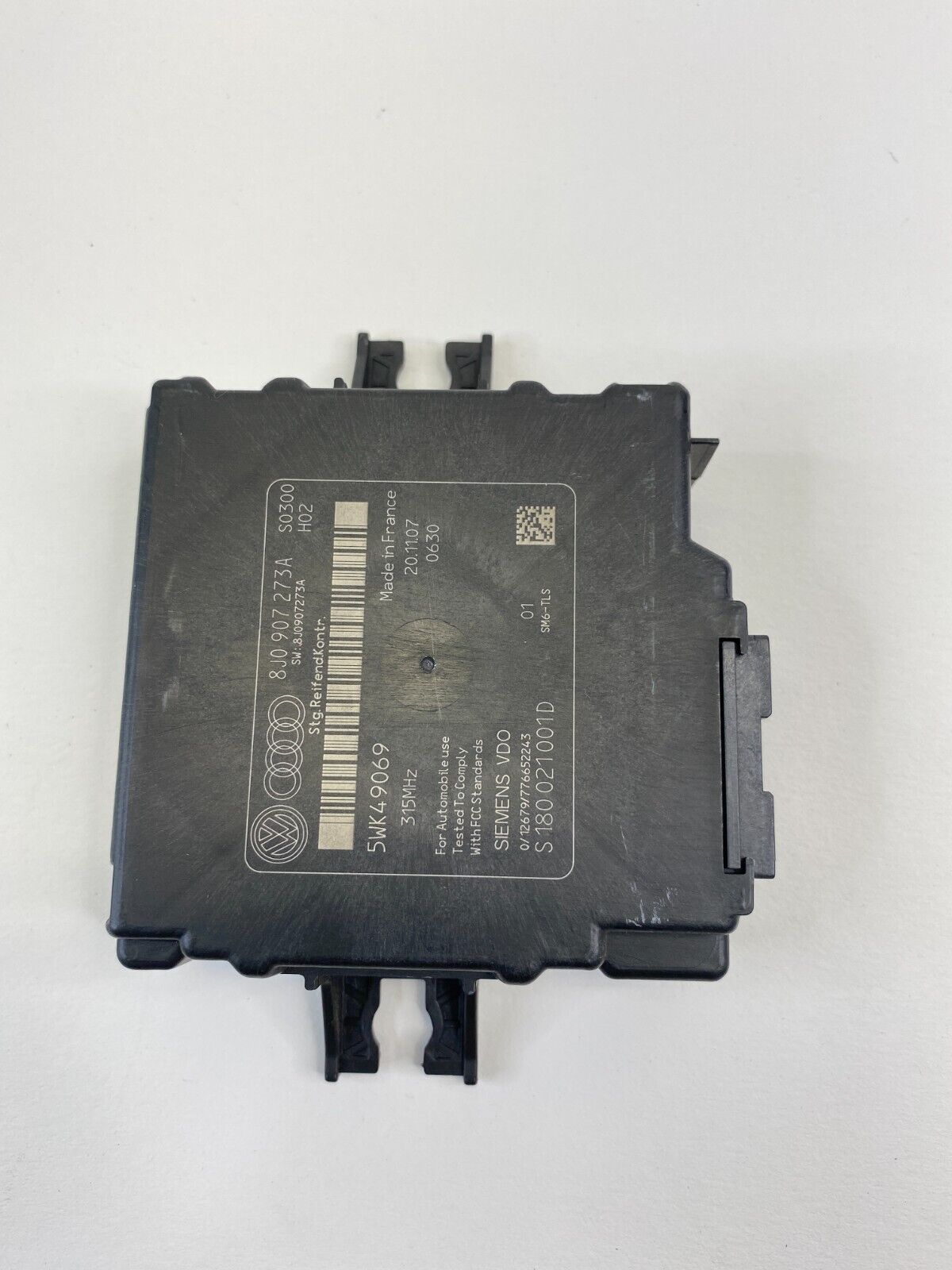 06-13 Audi A3 2.0L L4 Tire Pressure Monitor Control Module Unit TPMS 8J0907-273A