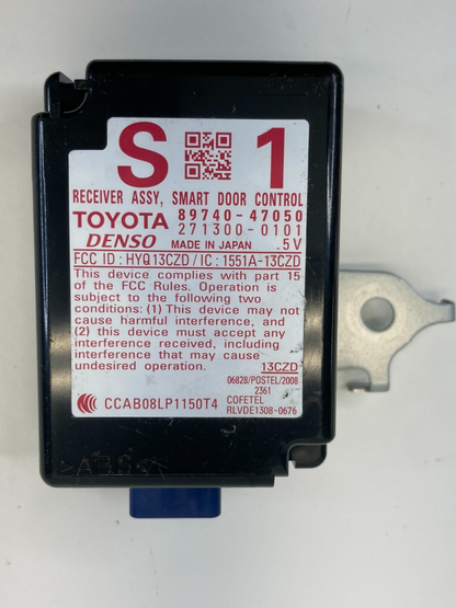 2010-2015 Toyota Prius Smart Door Control Receiver Module Computer 89740-47050