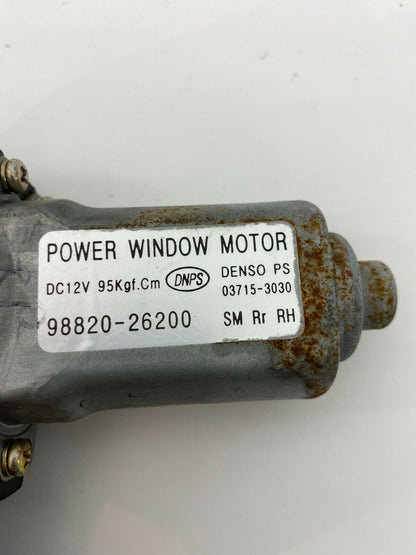 2001-2006 Hyundai Santa Fe Rear Right Side Power Window Motor 98820-26200 OEM