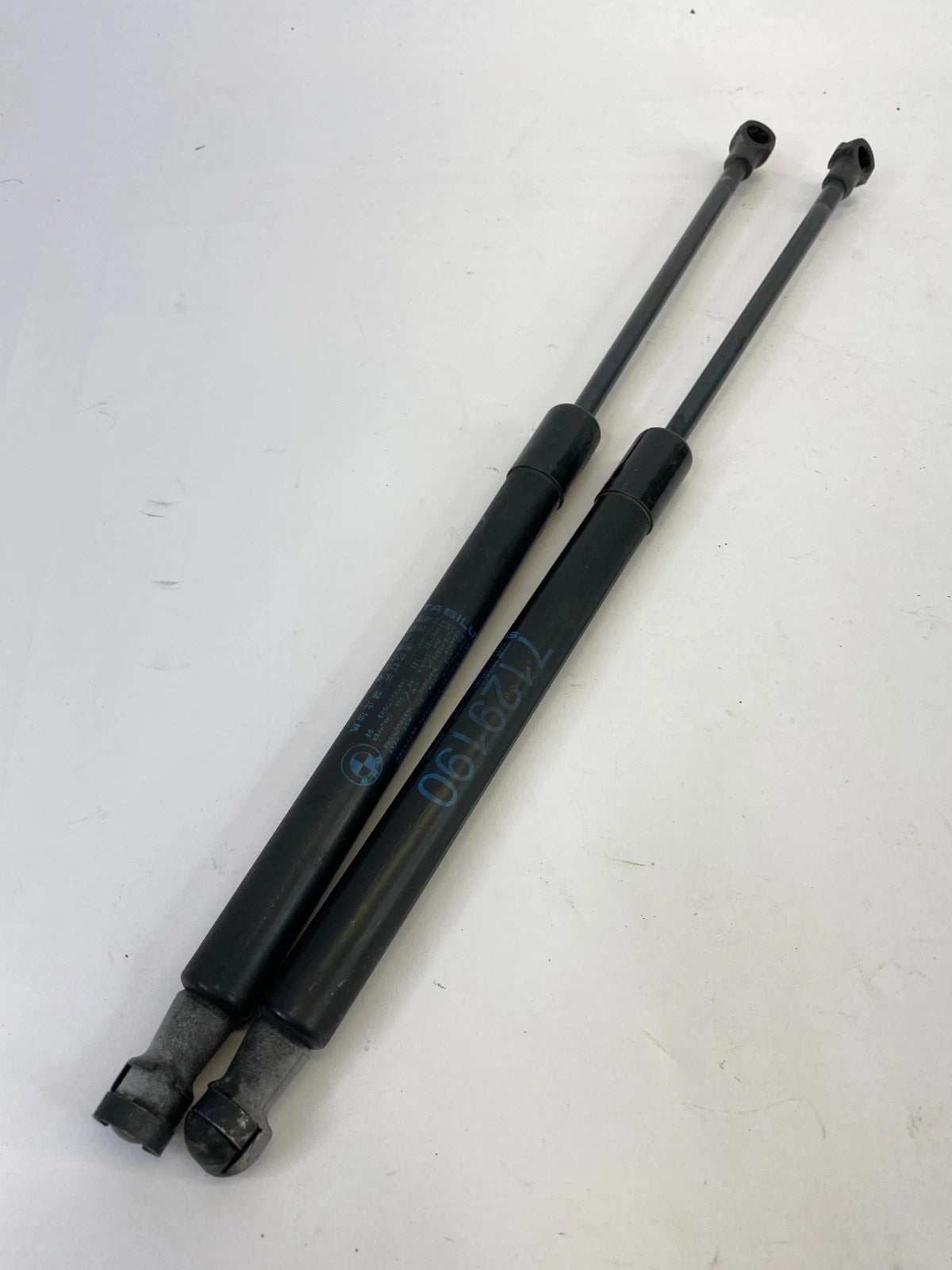 2009-2012 BMW 328i XDRIVE HOOD SHOCK STRUT LIFT SUPPORT PAIR SET 7129190 OEM