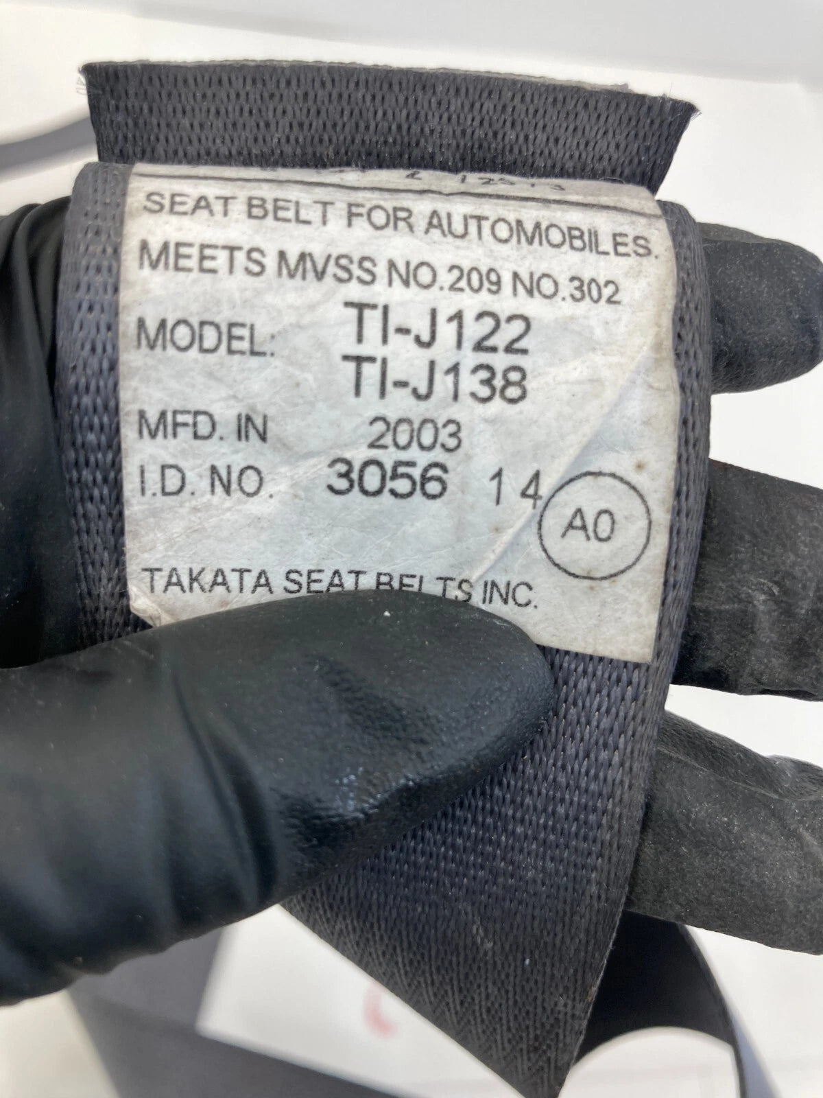 2003 HONDA ACCORD SEDAN FRONT RIGHT PASSENGER SEAT BELT RETRACTOR ASSEMBLY OEM