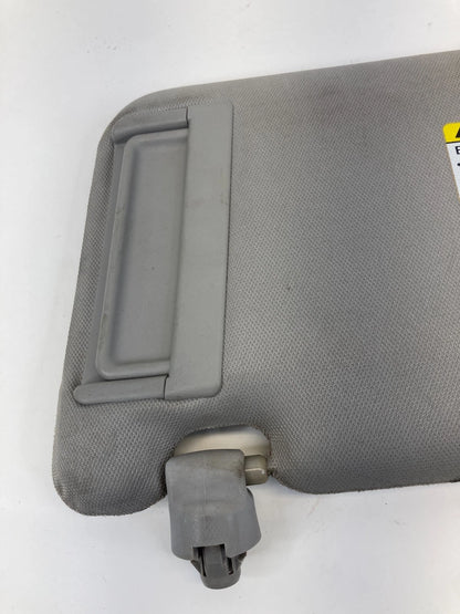 05-12 NISSAN ARMADA FRONT RIGHT PASSENGER LIGHTED SUNVISOR SUN VISOR GRAY OEM