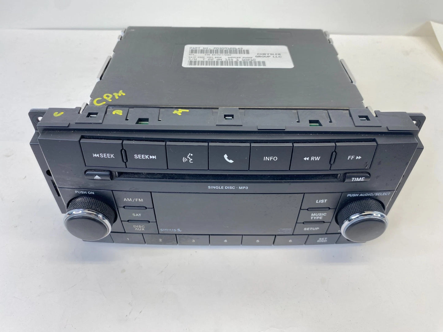 2011 DODGE CALIBER RADIO AUDIO RECEIVER UNIT CD MP3 AUX OEM FACTORY 05091226AD