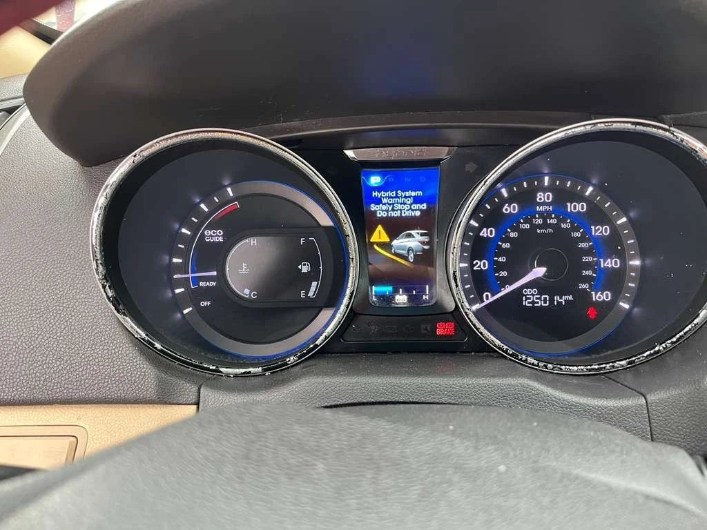 12-15 HYUNDAI SONATA HYBRID 2.4L DASH CLUSTER SPEEDOMETER GAUGES 125K MILES OEM