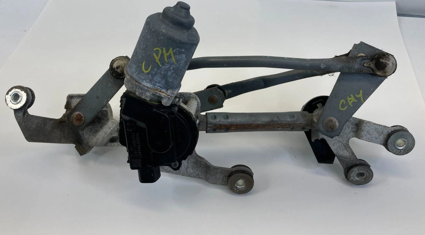 2009-2014 HONDA FIT FRONT WINDSHIELD WIPER MOTOR & LINKAGE ASSY 76505TK6A01 OEM
