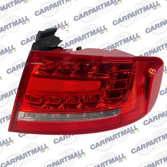 2009-2012 AUDI A4 S4 SEDAN RIGHT PASSENGER OUTER LED TAIL LIGHT REAR LAMP OEM