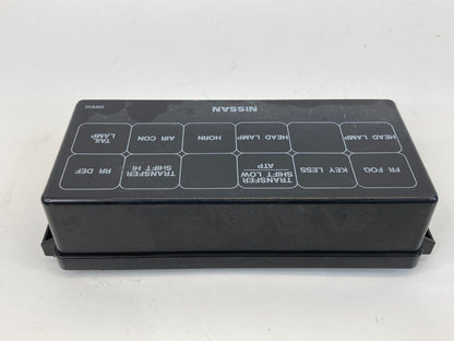 2001-2004 Nissan Pathfinder 3.5L A/T Under Hood Fuse Relay Box Cover Lid OEM