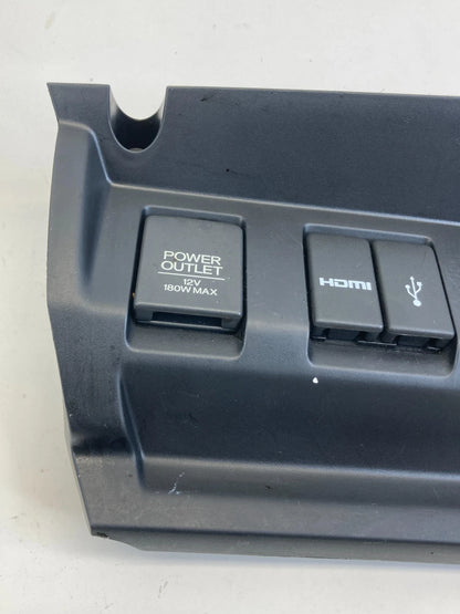 2015-2020 HONDA FIT DASH LOWER POWER OUTLET HDMI USB INPUT W/ BEZEL TRIM OEM