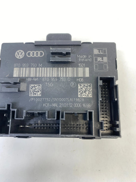11-13 AUDI A4 QUATTRO FRONT LEFT SIDE DOOR LOCKING CONTROL MODULE 8T0-959-793-M