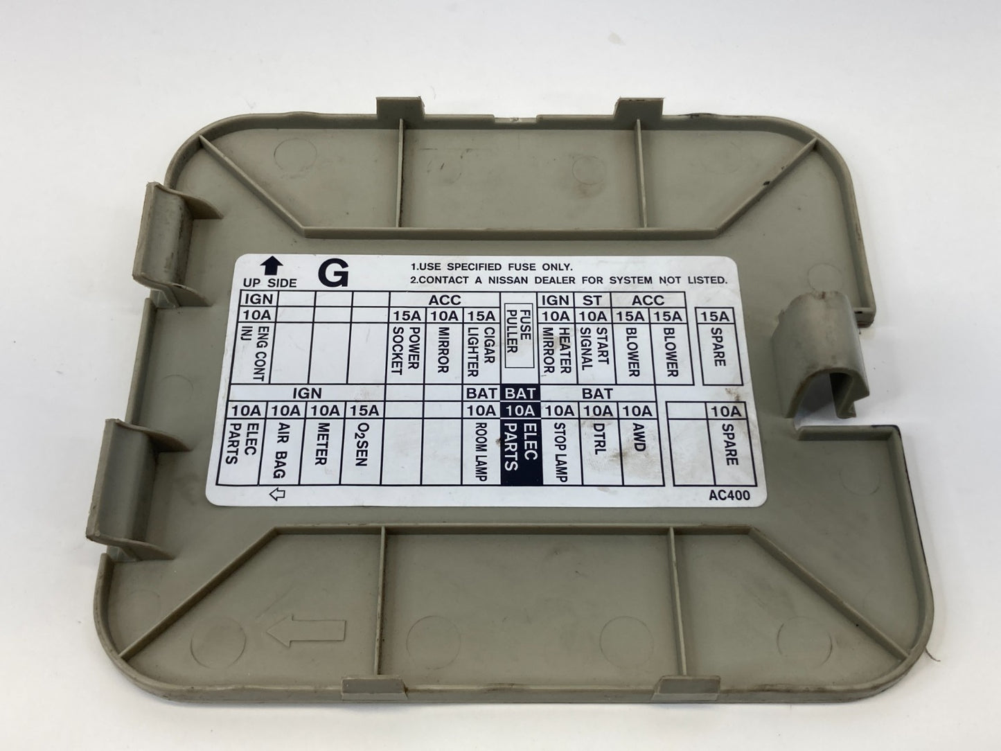 03 04 05 06 Infiniti G35 Interior Fuse Box Panel Access Cover Lid Trim OEM