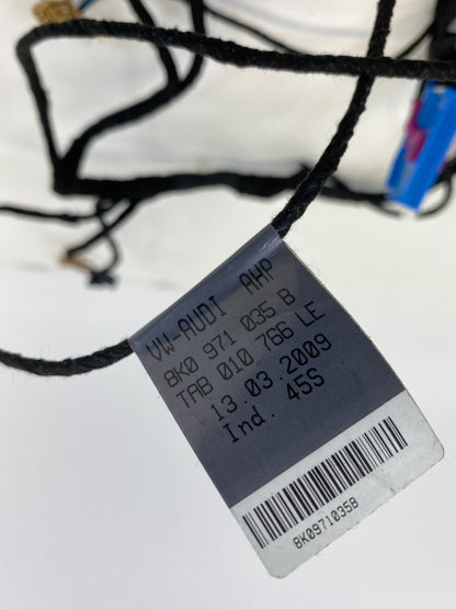 2009-2016 Audi A4 Quattro Front Left Side Door Wire Wiring Harness 8K0-971-035-B