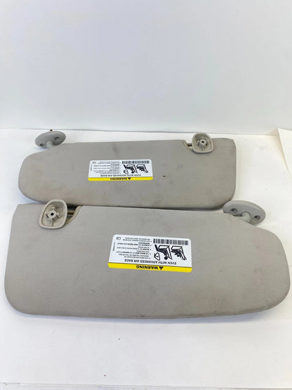 2010-2012 DODGE CALIBER SUNVISOR SET SUN VISOR PAIR LEFT RIGHT GREY OEM