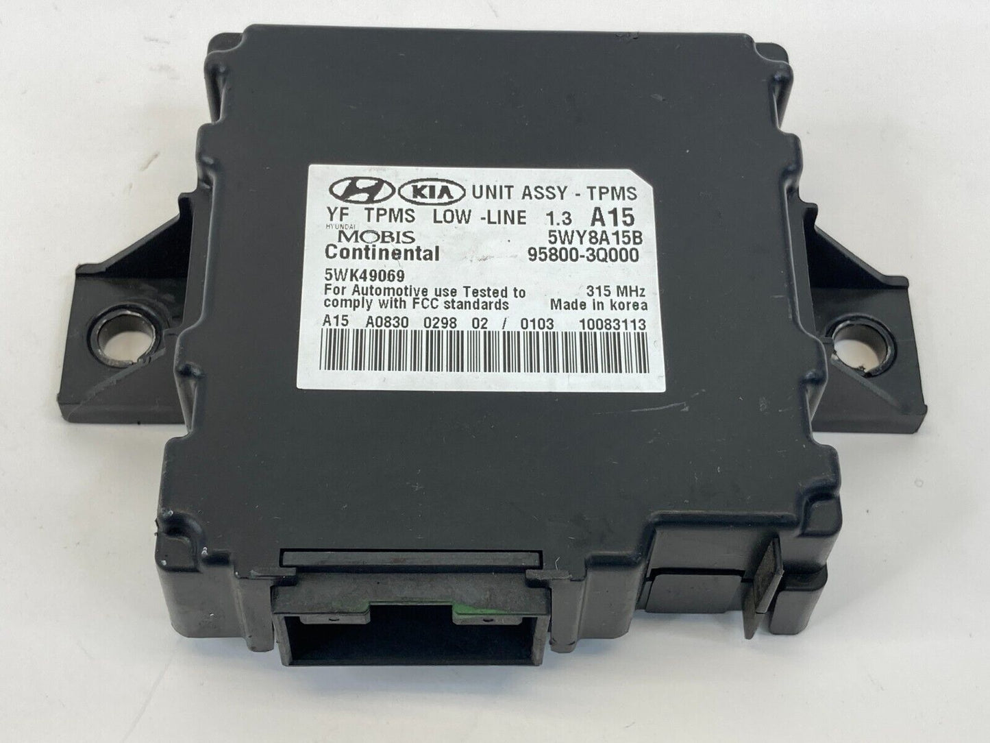 11-14 Hyundai Sonata TPMS Tire Pressure Monitor Control Module 95800-3Q000 OEM