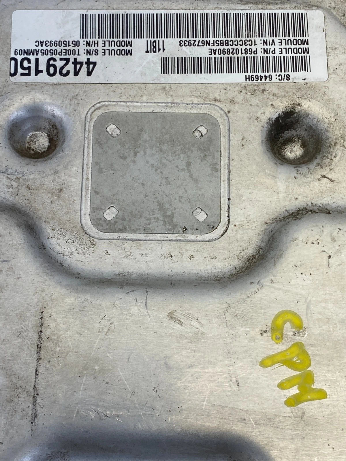 2015 CHRYSLER 200 2.4L L4 A/T ENGINE CONTROL MODULE COMPUTER ECM ECU 05150993AC
