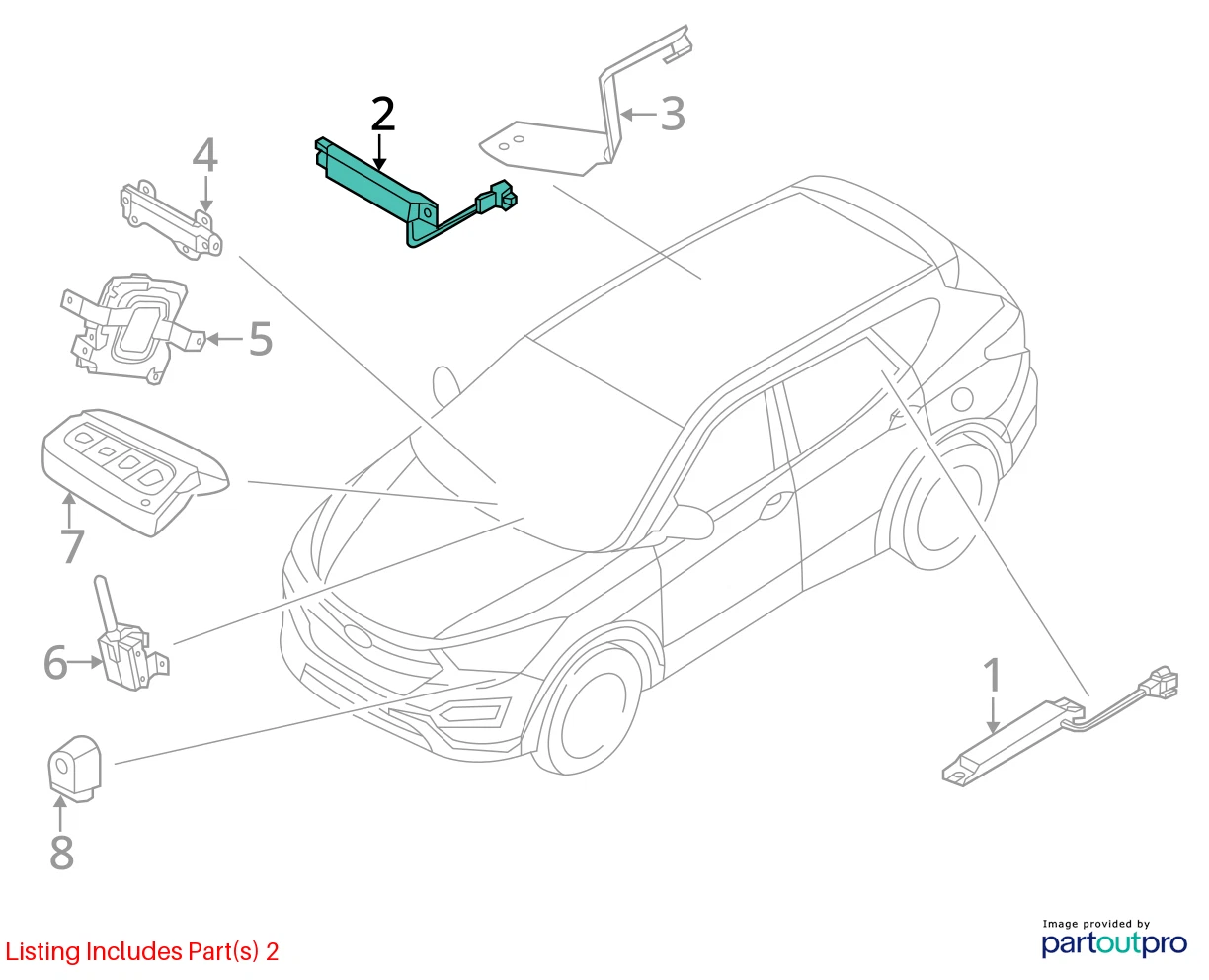 2013 2014 HYUNDAI SANTA FE SMART KEY KEYLESS ENTRY ANTENNA SENSOR 95420-A5300