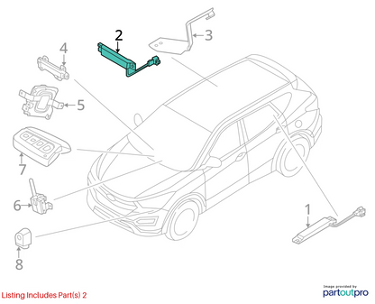 2013 2014 HYUNDAI SANTA FE SMART KEY KEYLESS ENTRY ANTENNA SENSOR 95420-A5300
